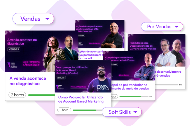 +700h de cursos e trilhas de aprendizagem